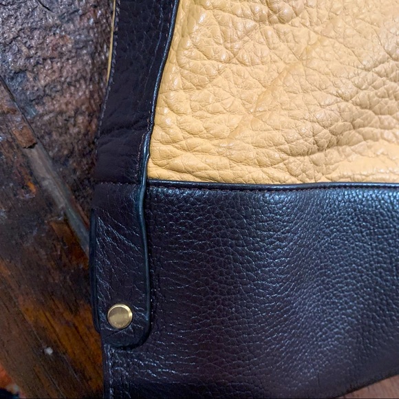 Brown and tan Large Leather Hobo Bag Excellent “ Gently” Used - Picture 5 of 7